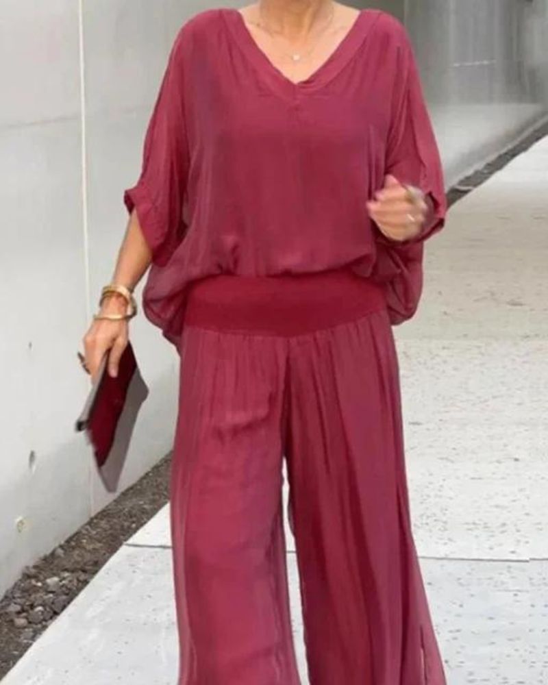 אנפיסה - סט בוהמייני דו-חלקי אופנתי ומרשים