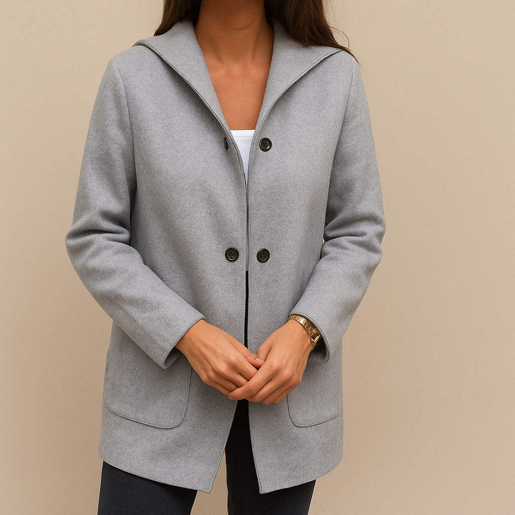 קאסה | מעיל נשים עם כובע, עיצוב רב-תכליתי וסגנון אלגנטי