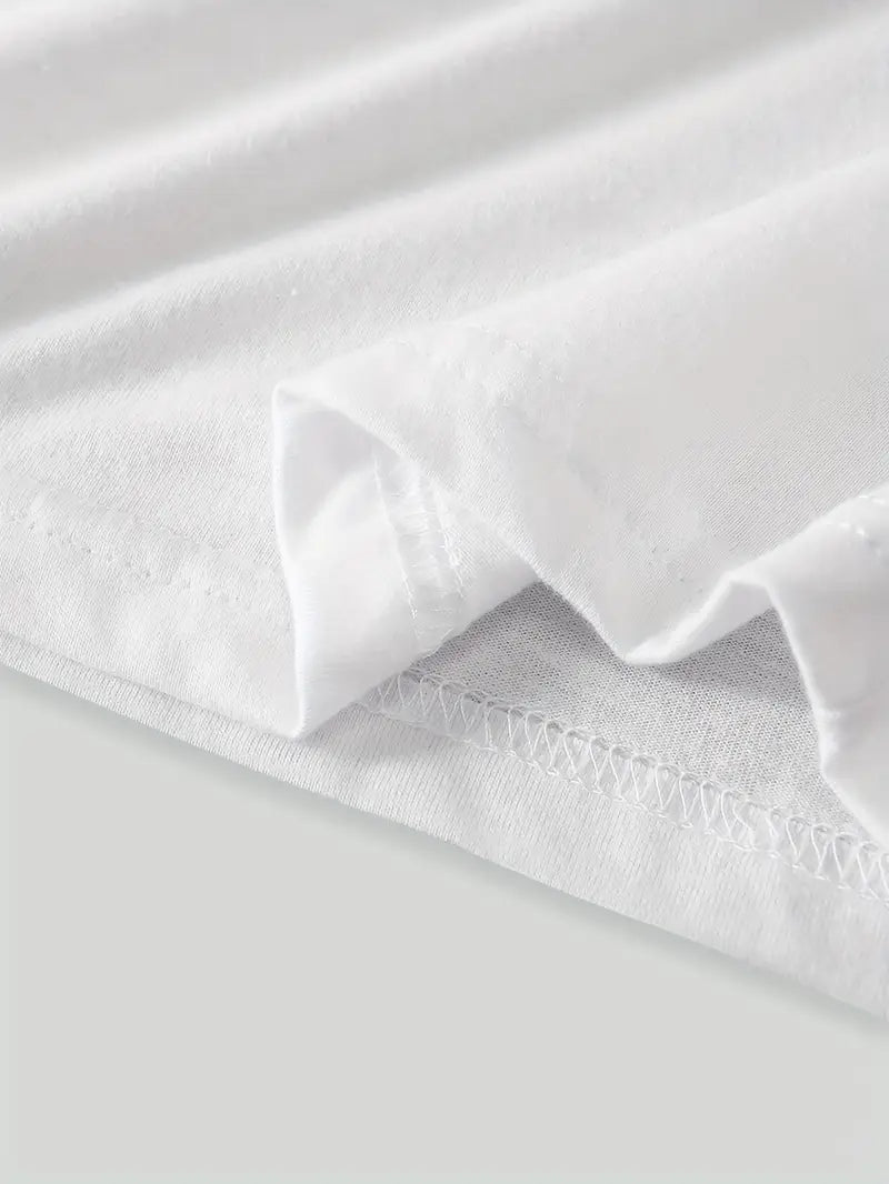 Aimilia - חולצת טי קלה ואלגנטית עם עיטור פרחוני מושך את העין