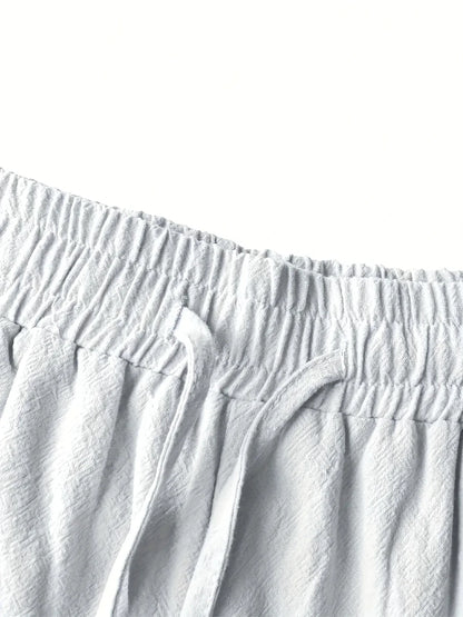 Callan - מכנסיים קצרים קלים ונוחים מבד פשתן עם כיס לסטייל מושלם