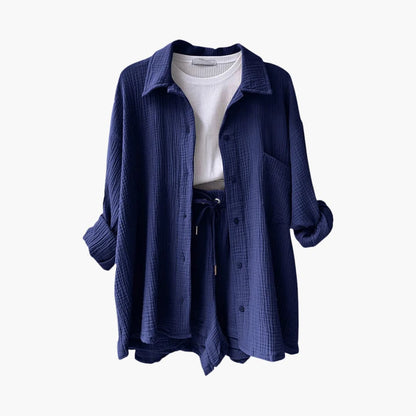 סט 3 חלקים קייצי ונוח בסגנון בייסיק-שיק