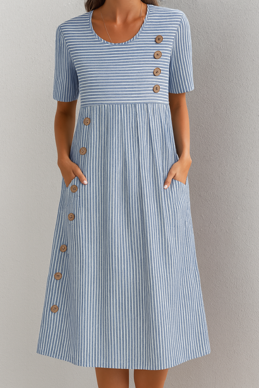 שמלת קלארה סטריבקייה™ | שמלת קיץ אלגנטית ומחמיאה