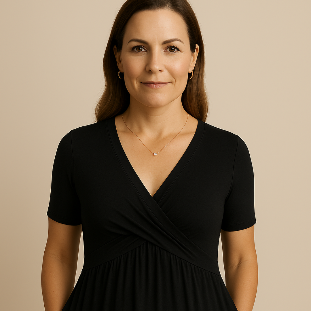 ברידג'ט - שמלת קיץ אלגנטית עם שרוולים קצרים