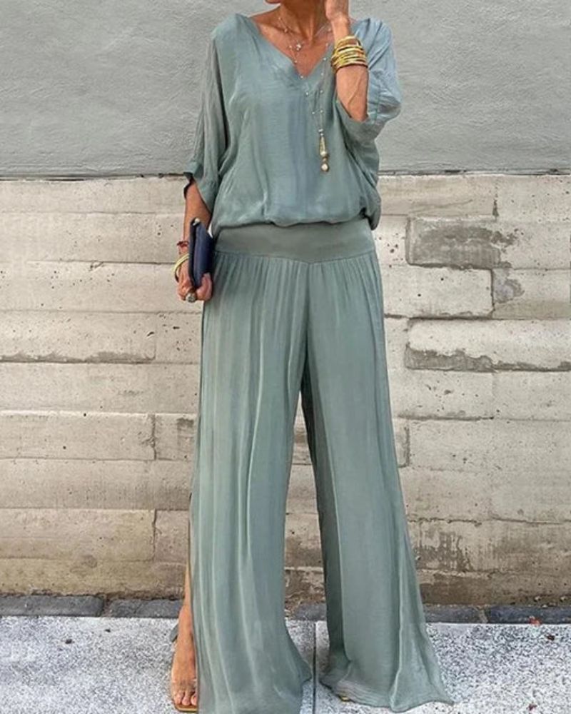 אנפיסה - סט בוהמייני דו-חלקי אופנתי ומרשים