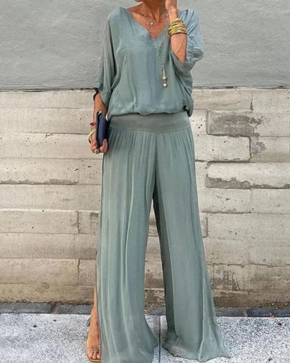 אנפיסה - סט בוהמייני דו-חלקי אופנתי ומרשים