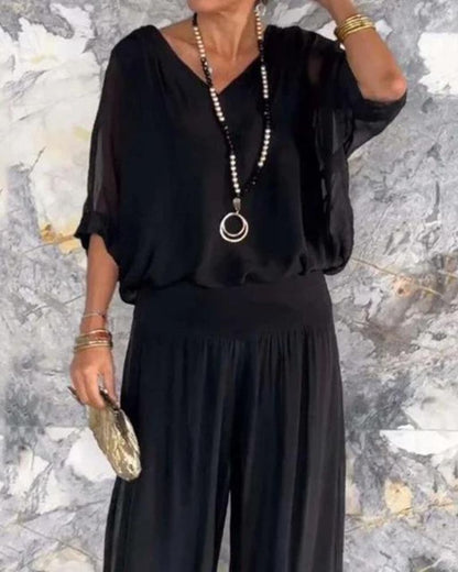 אנפיסה - סט בוהמייני דו-חלקי אופנתי ומרשים