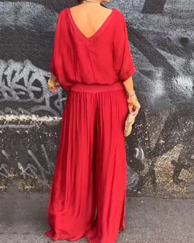 אנפיסה - סט בוהמייני דו-חלקי אופנתי ומרשים