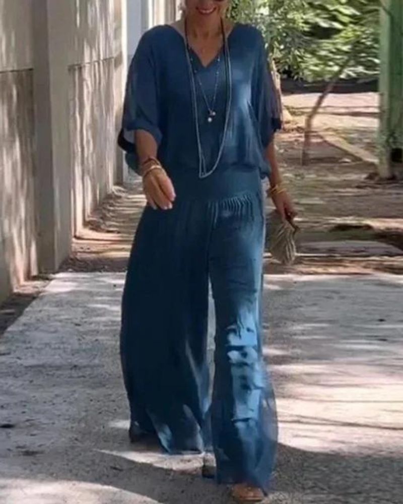 אנפיסה - סט בוהמייני דו-חלקי אופנתי ומרשים