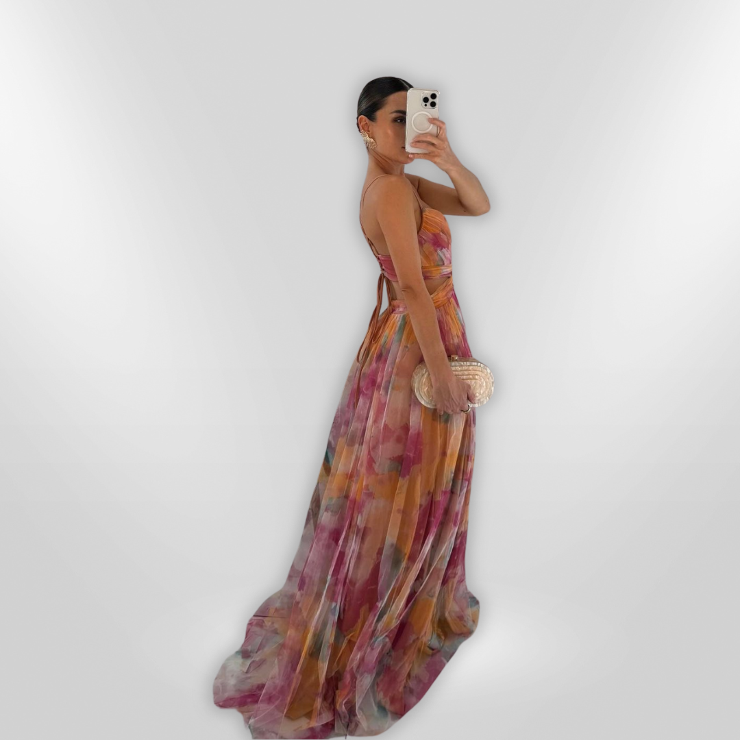 שמלת מקסי אלגנטית למראה מושך