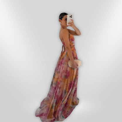 שמלת מקסי אלגנטית למראה מושך