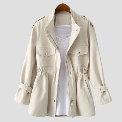 Anjelah - מעיל קז'ואל אלגנטי עם שרוולים ארוכים וז'קט מרובה כיסים לפריט אופנתי ומעשי