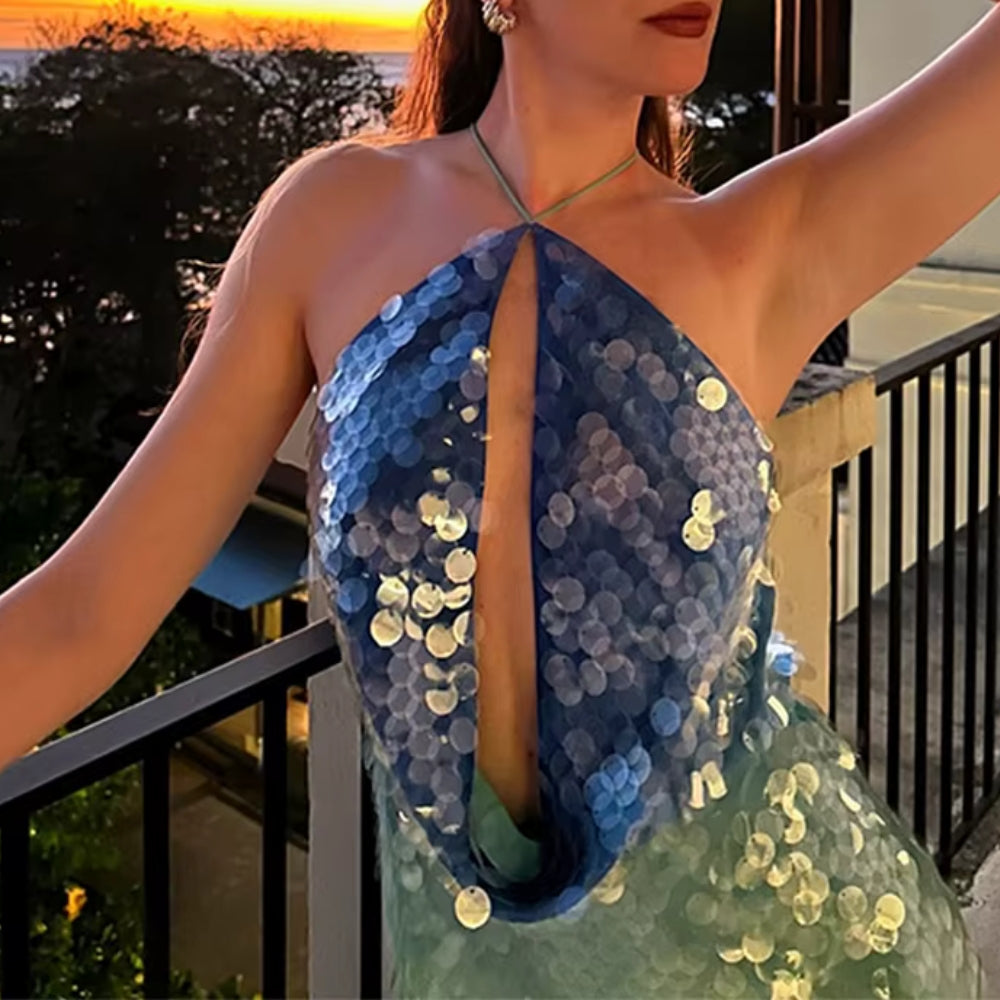 Baillie - שמלת פאייטים מבריקה וזוהרת