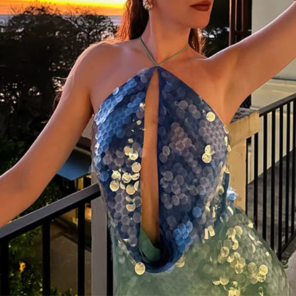 Baillie - שמלת פאייטים מבריקה וזוהרת