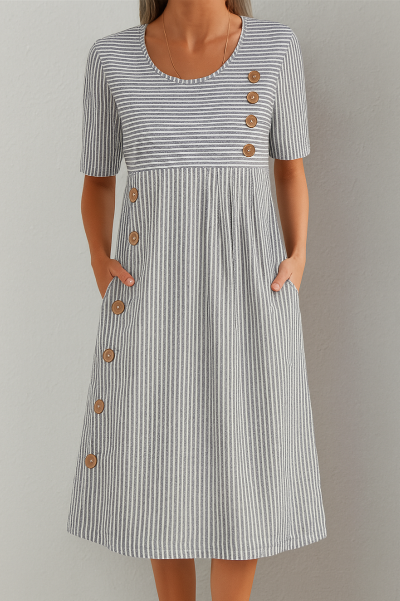 שמלת קלארה סטריבקייה™ | שמלת קיץ אלגנטית ומחמיאה