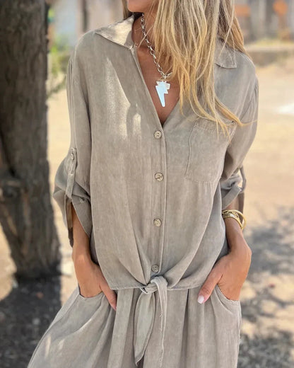 סט קז'ואלי שני חלקים של בוגנה - סגנון נוח ומרענן ליום יום