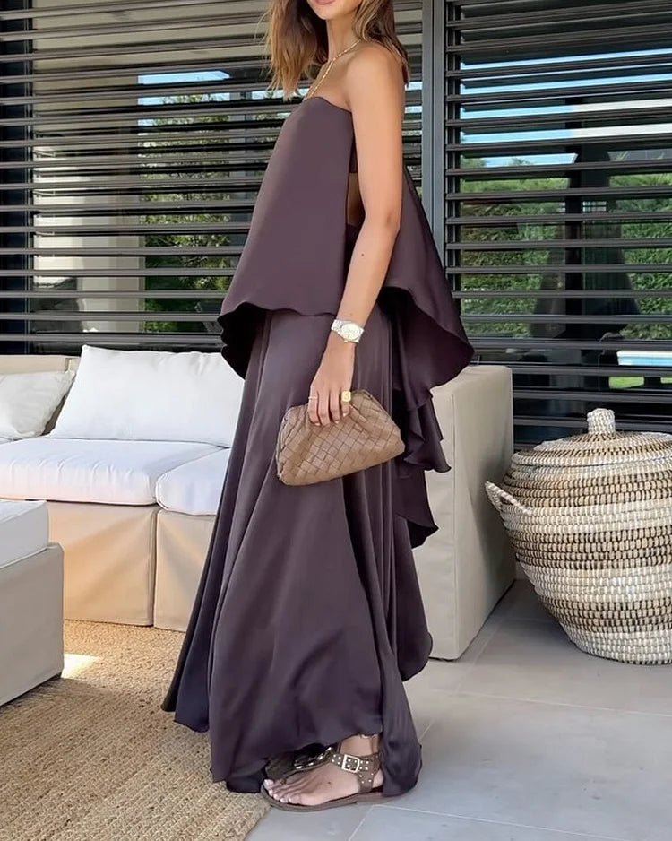 Alishka - סט חצאית שכבות מרהיב ומשדרת אלגנטיות