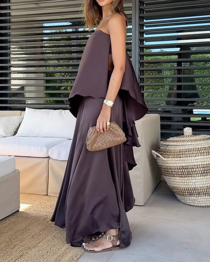 Alishka - סט חצאית שכבות מרהיב ומשדרת אלגנטיות