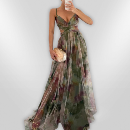 שמלת מקסי אלגנטית למראה מושך