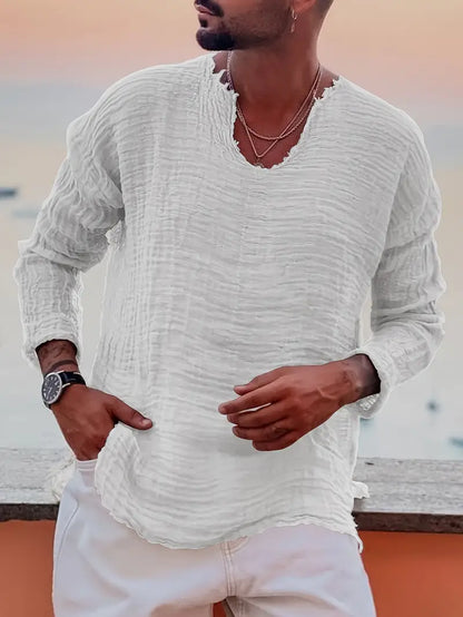 בנסון - חולצת קיץ אופנותית עם שרוולים ארוכים להפנאת הקיץ