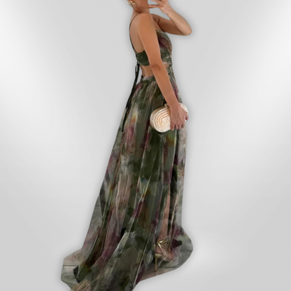 שמלת מקסי אלגנטית למראה מושך