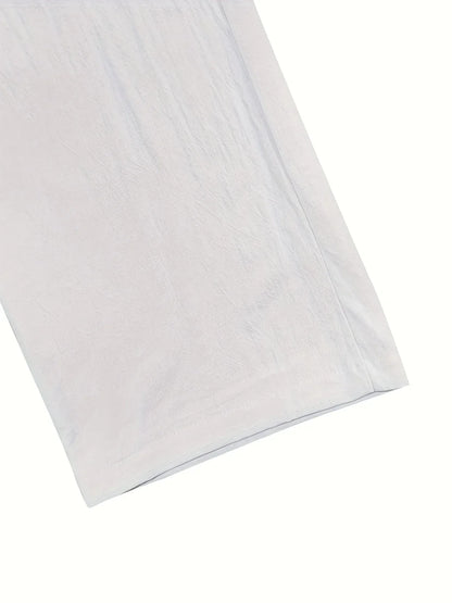 בגדי Beslan - מכנסיים אלגנטיים עם רגליים ישרות ועיטור כפתורים מוזהבים להופעה מושקעת