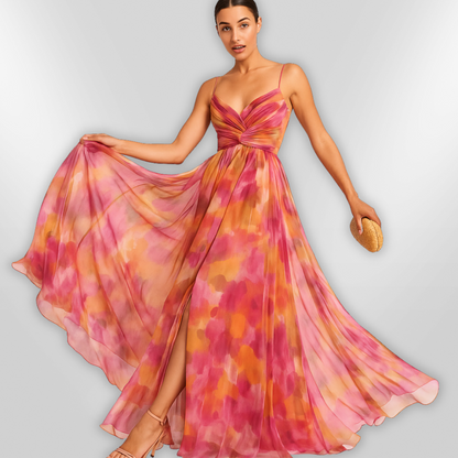 שמלת מקסי אלגנטית למראה מושך