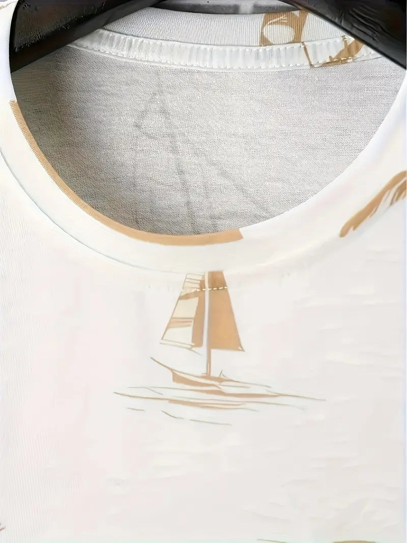 סט אלגנטי לקיץ מבית Barea - שתי חלקים עם הדפס מרהיב