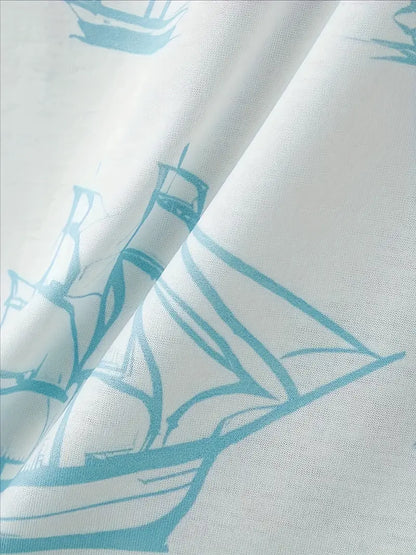 סט אלגנטי לקיץ מבית Barea - שתי חלקים עם הדפס מרהיב