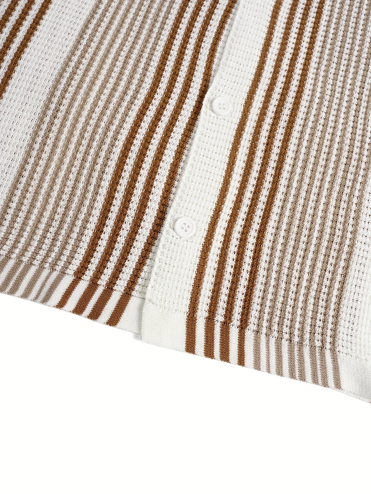 Avram - חולצת פסים קז'ואל אופנתית עם כפתורים לביטחון וסטייל