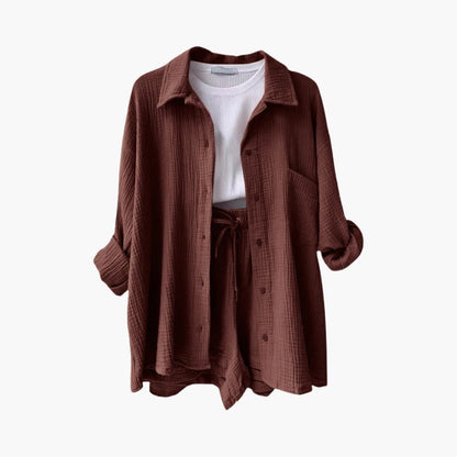 סט 3 חלקים קייצי ונוח בסגנון בייסיק-שיק