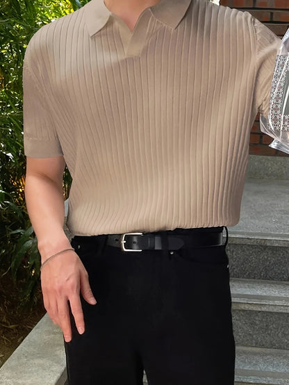 חולצת פולו קצרה וקז'ואלית של אוגסטין - סגנון נוח ואלגנטי