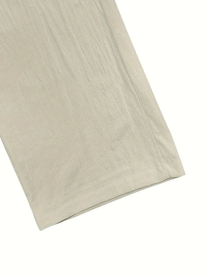 בגדי Beslan - מכנסיים אלגנטיים עם רגליים ישרות ועיטור כפתורים מוזהבים להופעה מושקעת