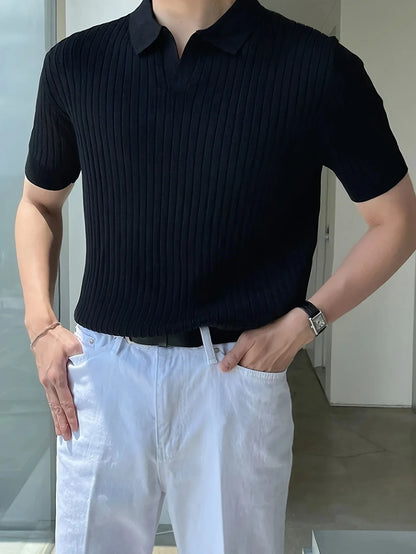 חולצת פולו קצרה וקז'ואלית של אוגסטין - סגנון נוח ואלגנטי