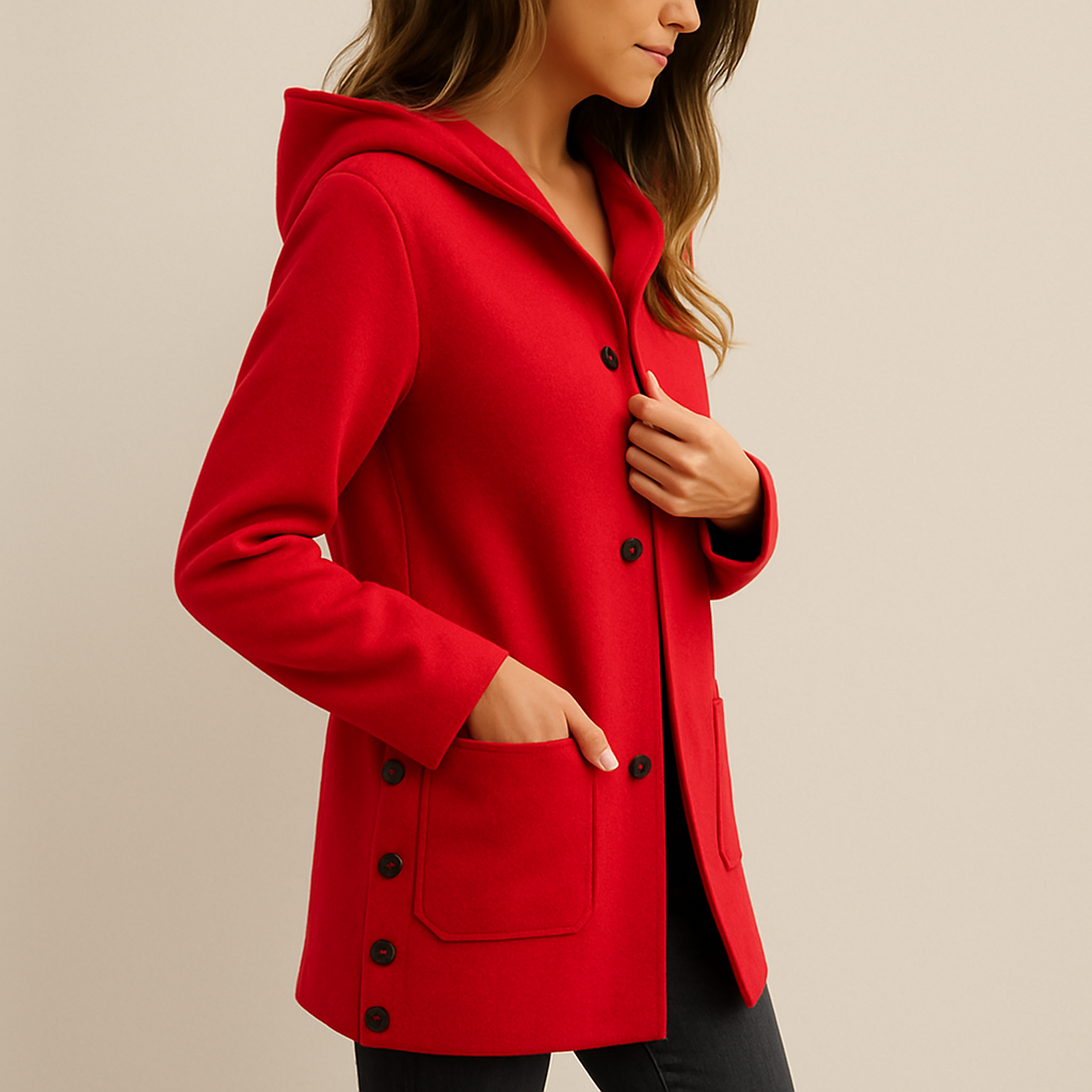 קאסה | מעיל נשים עם כובע, עיצוב רב-תכליתי וסגנון אלגנטי