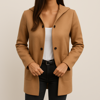 קאסה | מעיל נשים עם כובע, עיצוב רב-תכליתי וסגנון אלגנטי