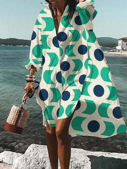 Calogera - שמלת חולצה אלגנטית ומתלבשת בנוחות בגזרה רפויה