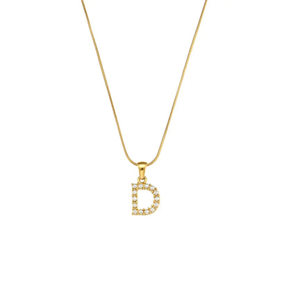 שרשרת אלגנטית עם אותיות וחרוזים טבעיים מצופים בזהב 18 קראט