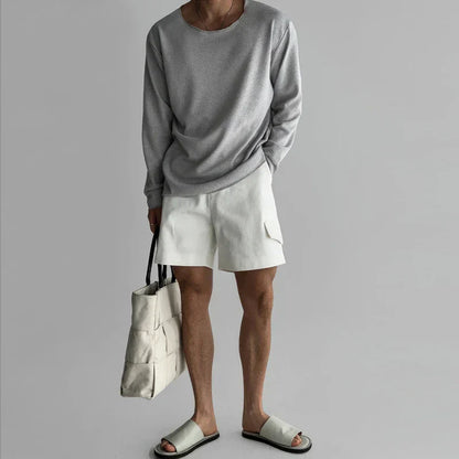 Arturo - חולצת שרוול ארוך עם צווארון עגול לנוחות וסטייל מושלם