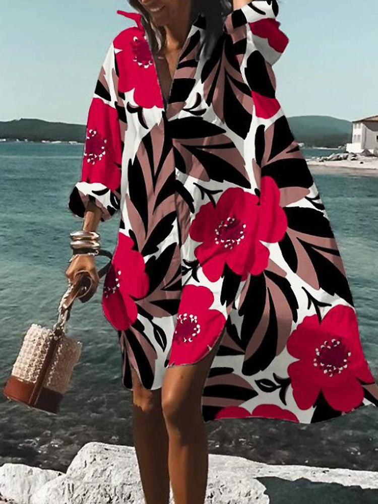 Calogera - שמלת חולצה אלגנטית ומתלבשת בנוחות בגזרה רפויה