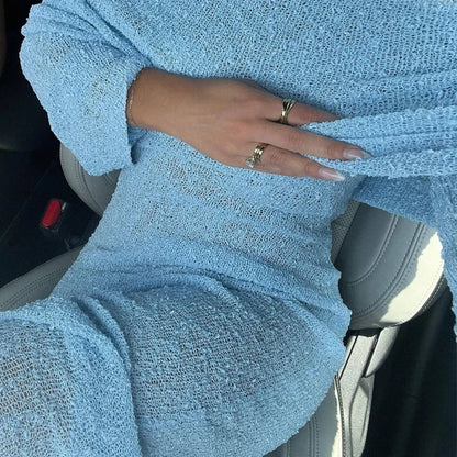 שמלת ערב אלגנטית מחטבת עם כתפיים חשופות