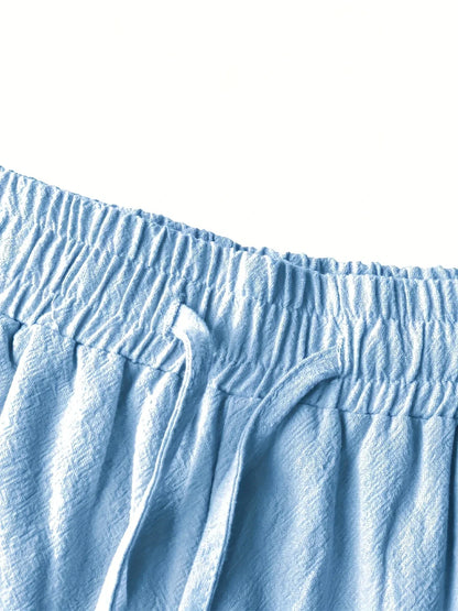 Callan - מכנסיים קצרים קלים ונוחים מבד פשתן עם כיס לסטייל מושלם