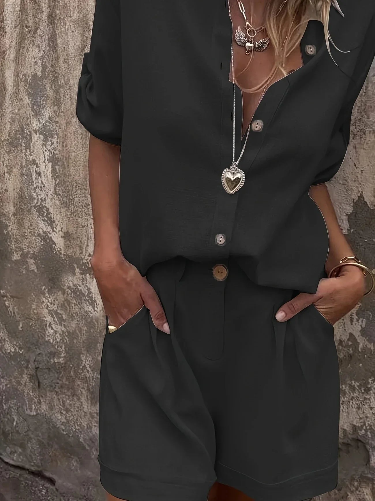 סט קיץ אופנתי ומשודרג בשני חלקים של Arampatzi