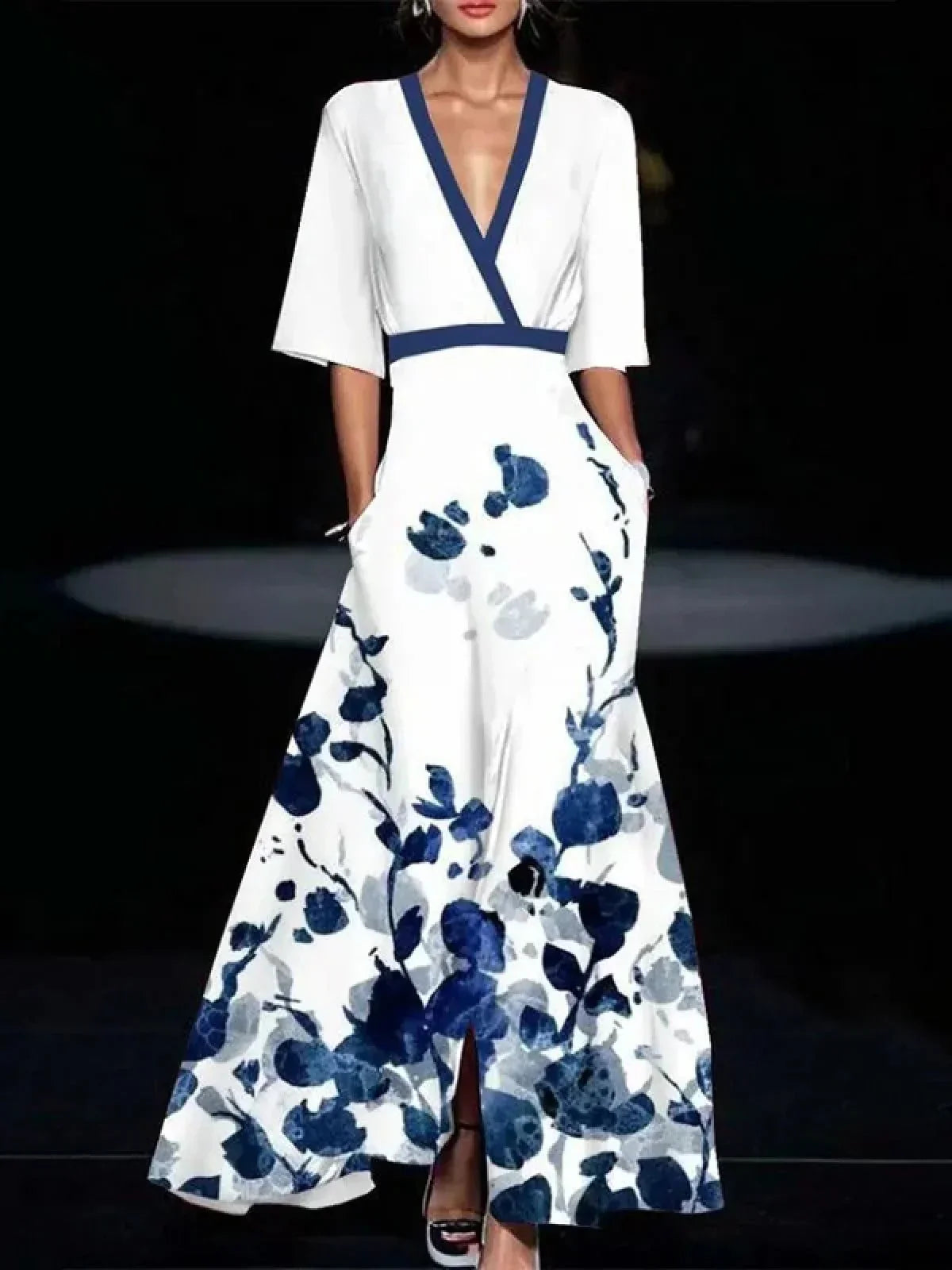 רמיאל™ | חלוק אלגנטי קצר ידיים