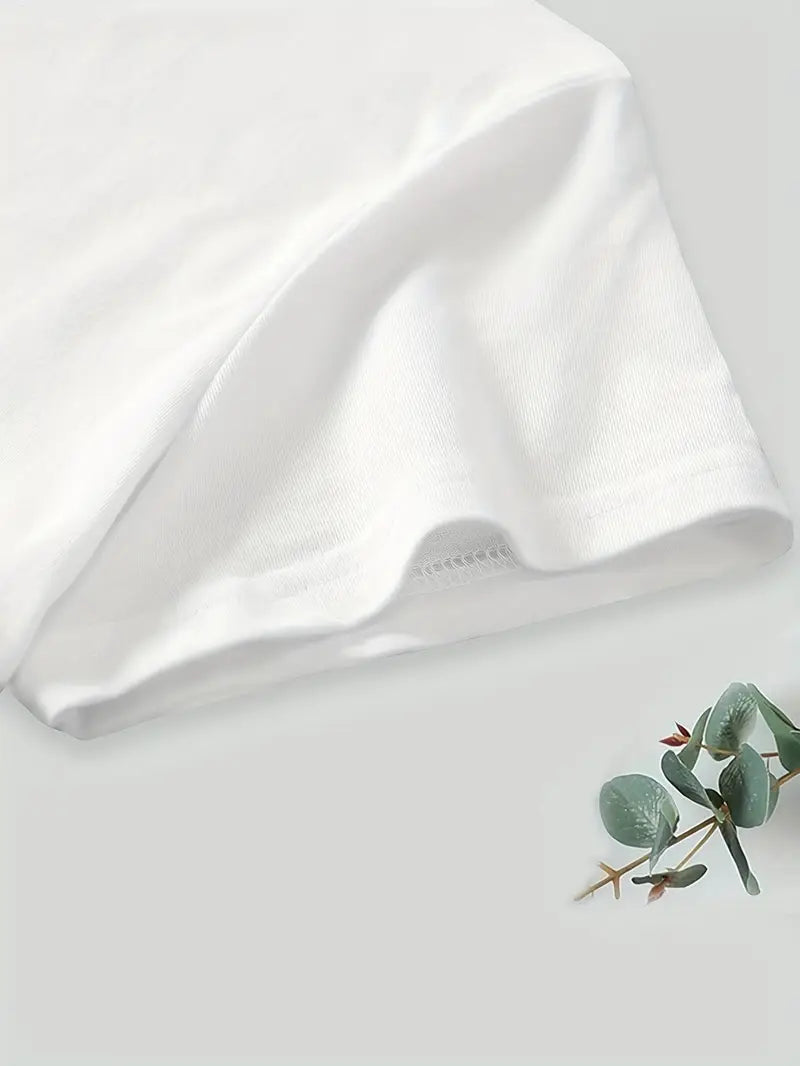 Aimilia - חולצת טי קלה ואלגנטית עם עיטור פרחוני מושך את העין