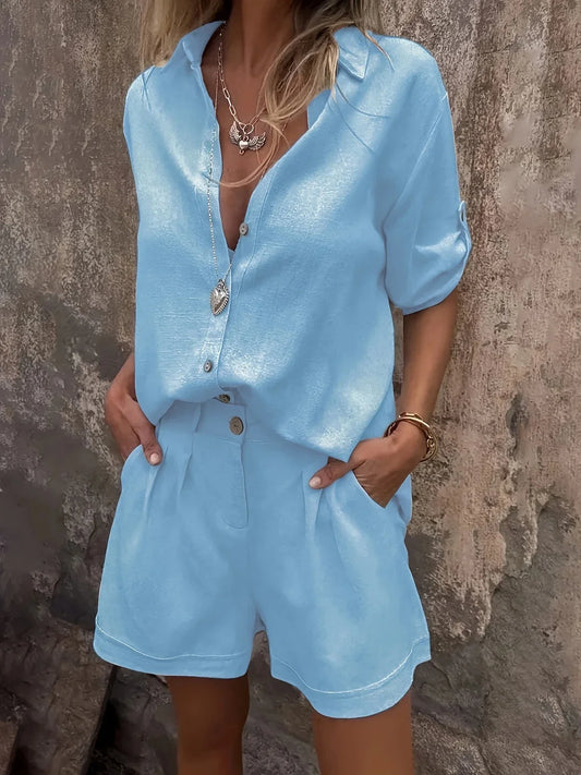 סט קיץ אופנתי ומשודרג בשני חלקים של Arampatzi