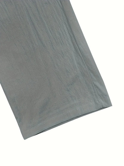 בגדי Beslan - מכנסיים אלגנטיים עם רגליים ישרות ועיטור כפתורים מוזהבים להופעה מושקעת