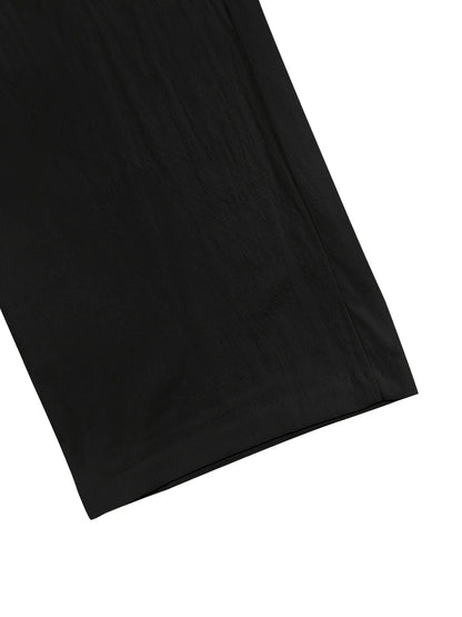 בגדי Beslan - מכנסיים אלגנטיים עם רגליים ישרות ועיטור כפתורים מוזהבים להופעה מושקעת