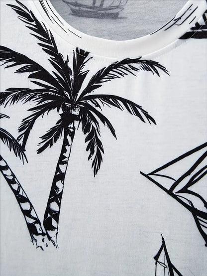 סט אלגנטי לקיץ מבית Barea - שתי חלקים עם הדפס מרהיב