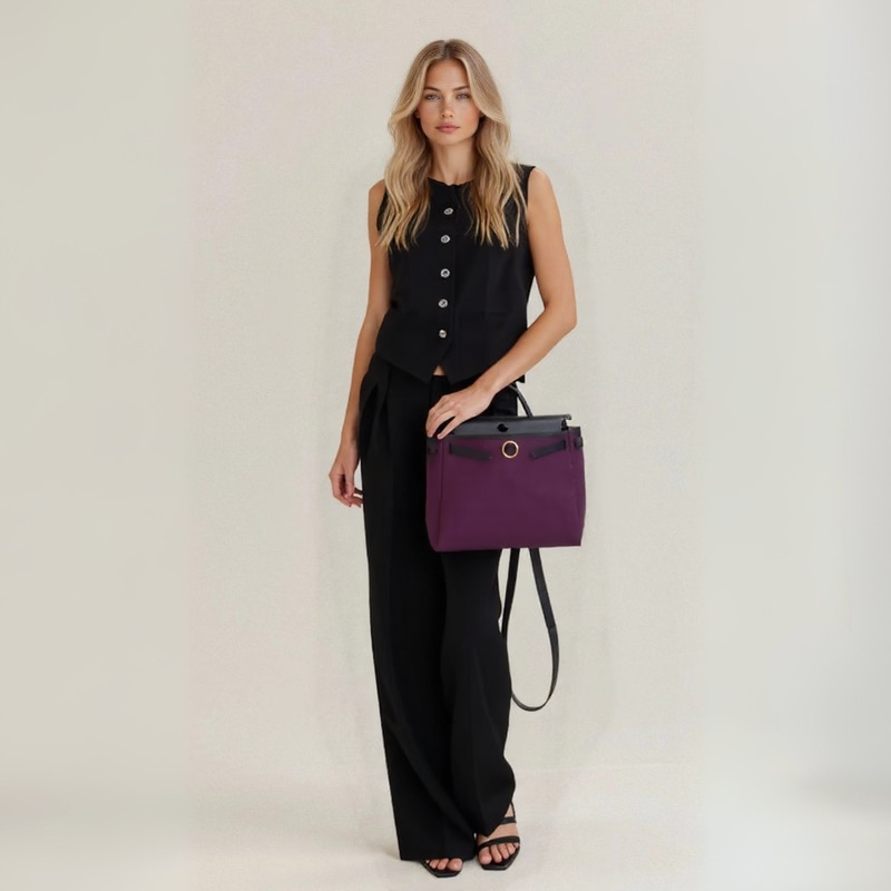 אניטה - חליפה קזואל מלאה מבד פשתן אומנותי למראה אלגנטי ונוח