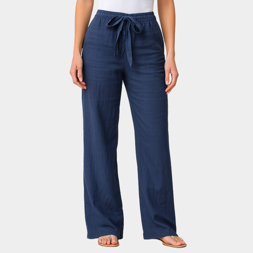 ג’וליה | מכנסי לינו אלגנטיים עם מותן מתכווננת לנוחות מושלמת